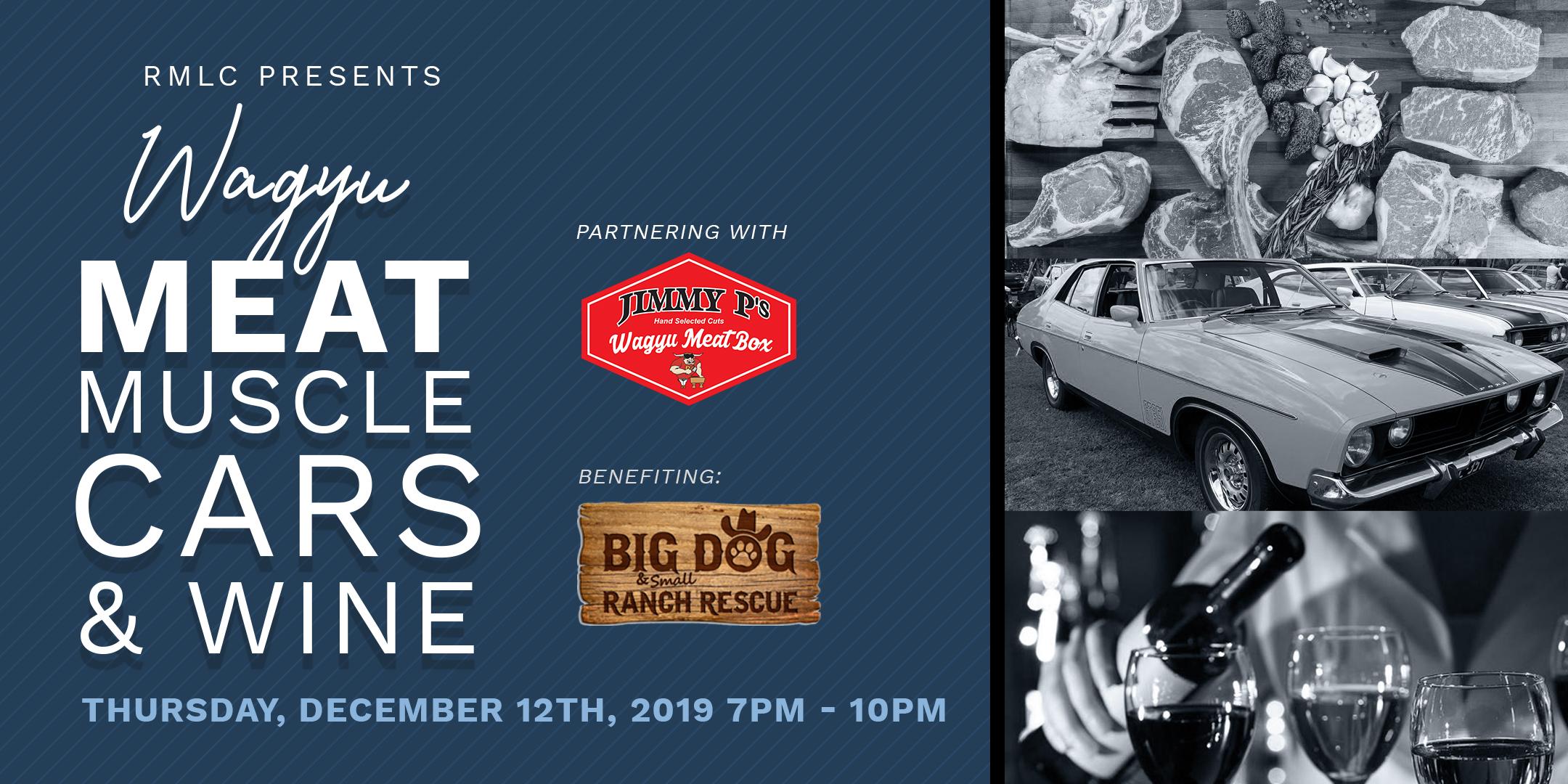 Red Meat Lover’s Club Presents A Jimmy P’s Wagyu Steak and Wine Dinner